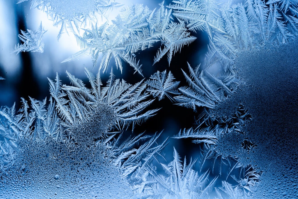 frost pattern on a window